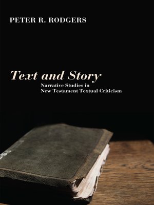 cover image of Text and Story